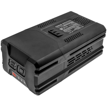 80.0V, 4000mAh, Li-ion Battery fits Greenworks, 0v 145mph - 580cfm Cordless Ba, 2502202 Pro 21-inch 80v Push C, 320Wh