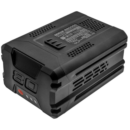80.0V, 2000mAh, Li-ion Battery fits Greenworks, 0v 145mph - 580cfm Cordless Ba, 2502202 Pro 21-inch 80v Push C, 160Wh