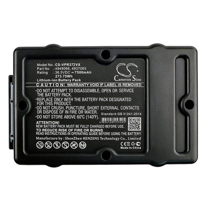 36.5V, 7500mAh, Li-ion Battery fits Wolf Garten, Hybrid Power 37, Hybrid Power 40, 273.75Wh