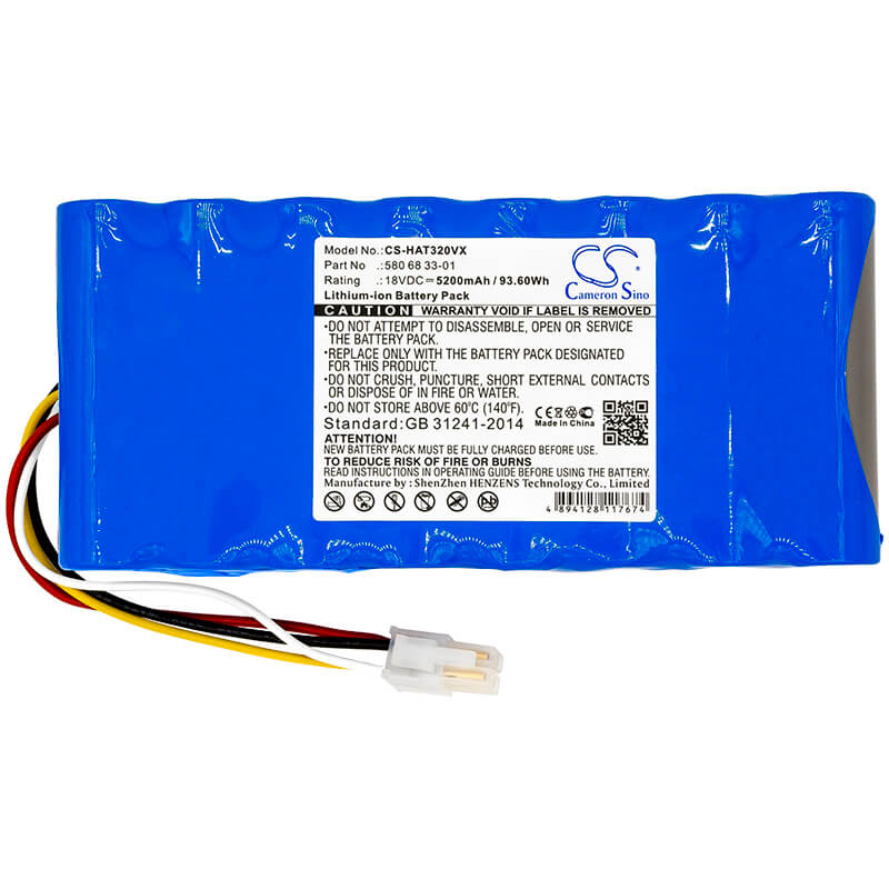 18V, 5200mAh, Li-ion Battery fits Husqvarna, Am430x, Am440, 93.6Wh