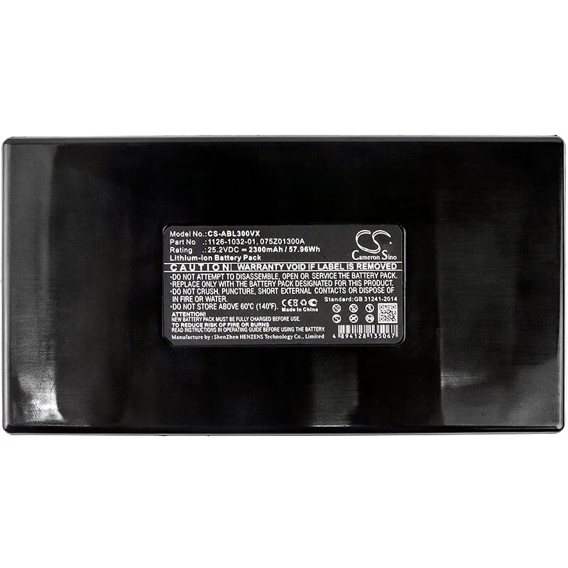 25.2V, 2300mAh, Li-ion Battery fits Zucchetti, 075z01300a, 57.96Wh