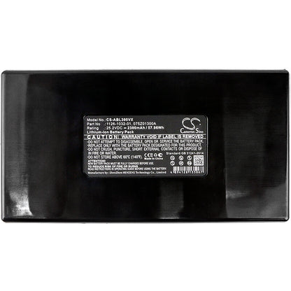 25.2V, 2300mAh, Li-ion Battery fits Ambrogio, Alex, L 30 Deluxe, 57.96Wh