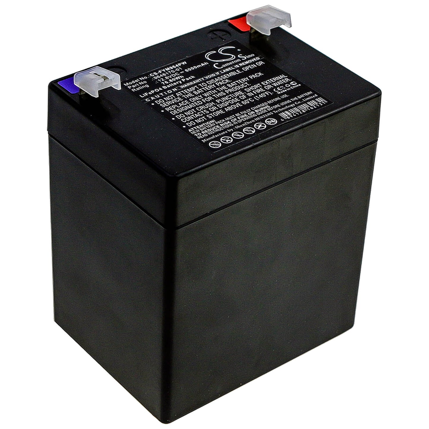 12.8V, 6000mAh, LiFePO4 Battery fits Flymo, Sabre Blow Attachment, Sabre Blow Attachment (9646619, 76.8Wh