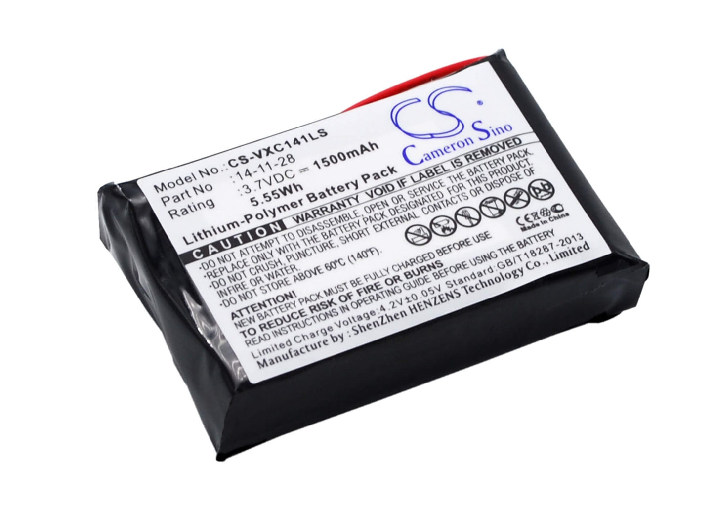 3.7V, 1500mAh, Li-Polymer Battery fits Vancouver, Vancouver/xc-141k, 5.55Wh