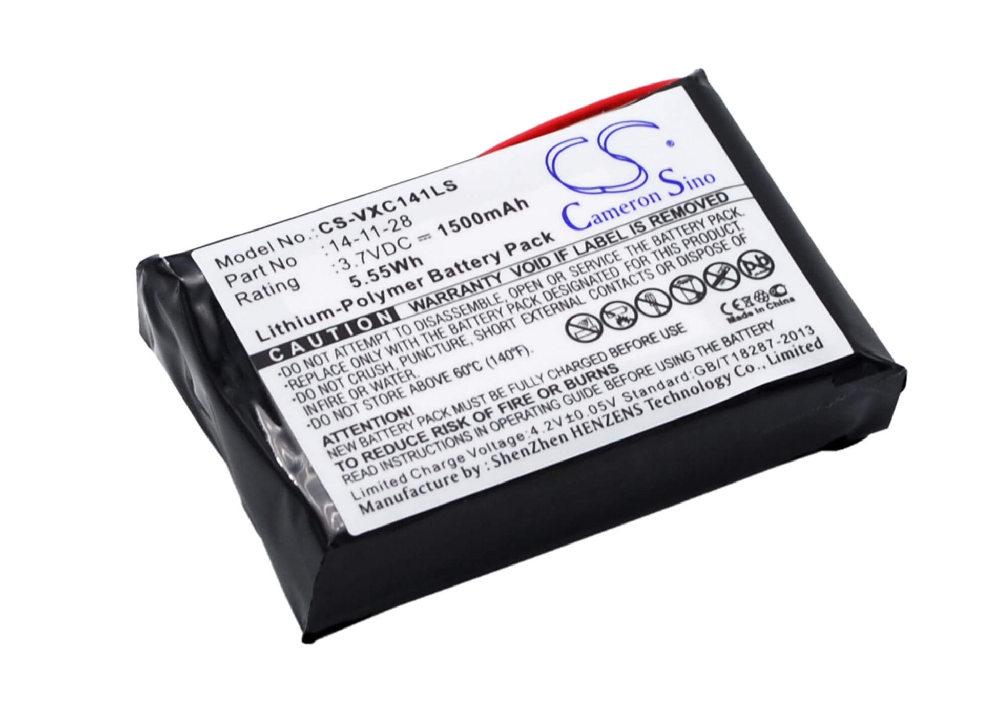 3.7V, 1500mAh, Li-Polymer Battery fits Vancouver, Vancouver/xc-141k, 5.55Wh