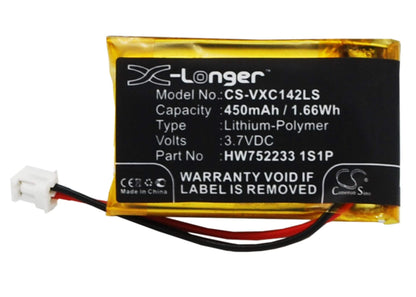 3.7V, 450mAh, Li-Polymer Battery fits Vancouver, 3d-life/xc142k, 1.665Wh