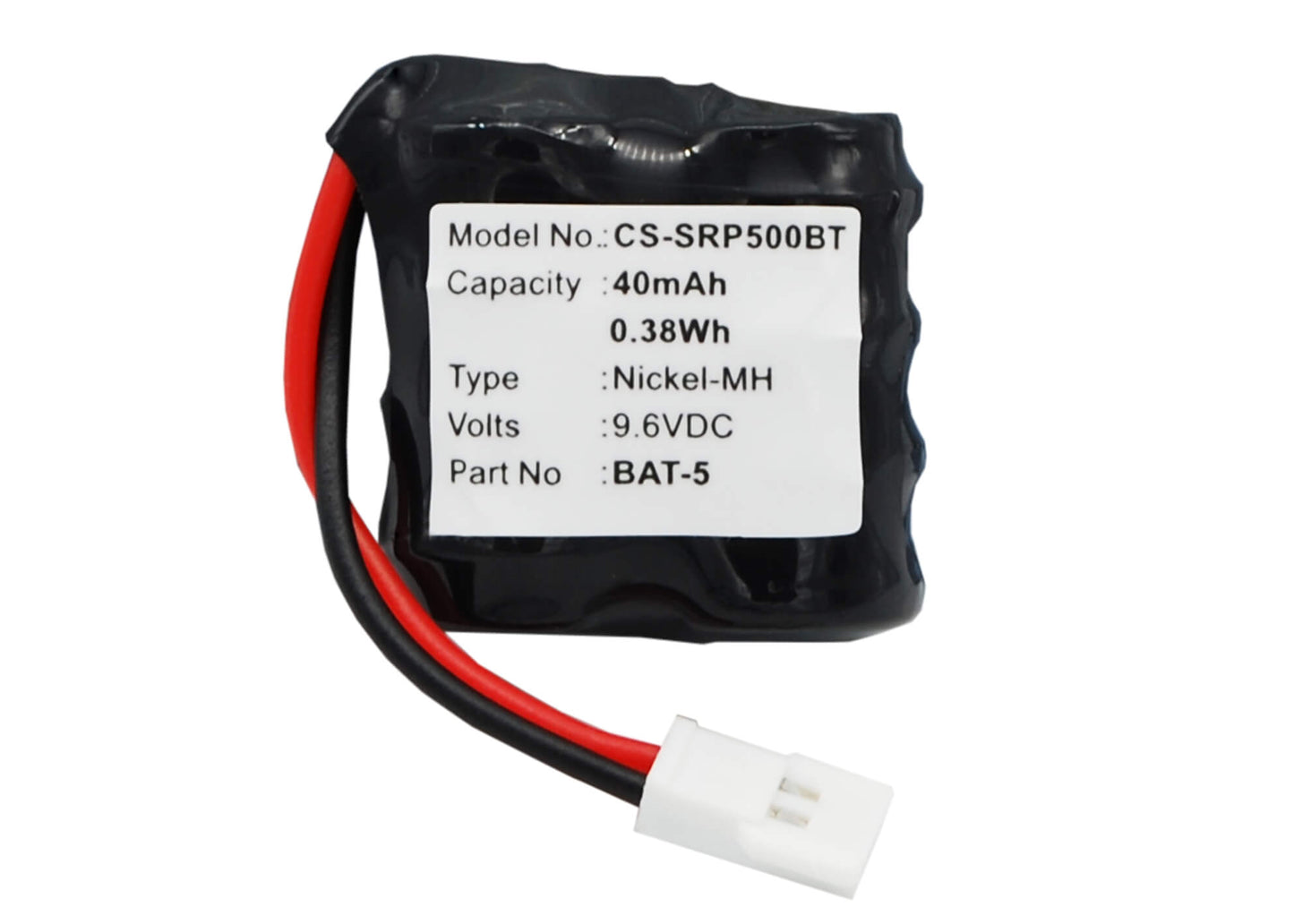 9.6V, 40mAh, Ni-MH Battery fits Scorpio, Sr-i500, Sr-i600, 0.384Wh