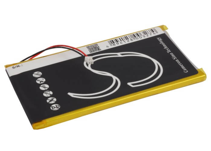 3.7V, 2900mAh, Li-Polymer Battery fits Rollei, Es1020g Mp3 Player, 10.73Wh
