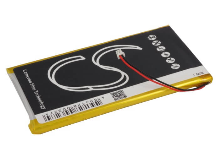 3.7V, 2900mAh, Li-Polymer Battery fits Rollei, Es1020g Mp3 Player, 10.73Wh