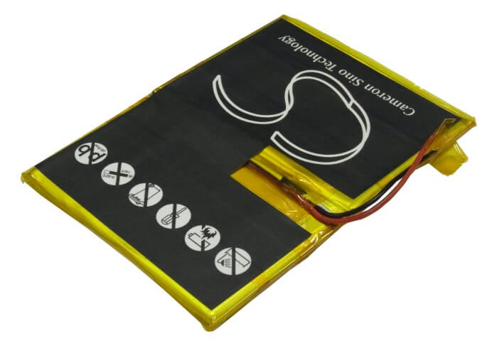3.7V, 2600mAh, Li-Polymer Battery fits Archos, 5 60gb, 9.62Wh