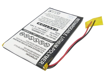 3.7V, 1400mAh, Li-Polymer Battery fits Archos, Av402e, Gmini 400, 5.18Wh