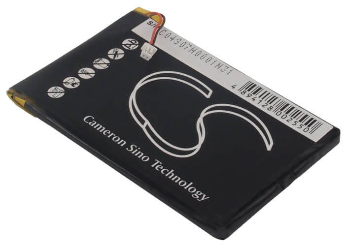 3.7V, 2200mAh, Li-Polymer Battery fits Apple, 2nd Generation, Ipod 1st, 8.14Wh