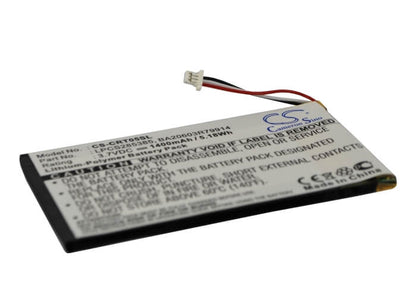 3.7V, 1400mAh, Li-Polymer Battery fits Creative, Dvp-hd0003, Zen Vision M (60gb), 5.18Wh