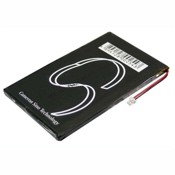 3.7V, 1600mAh, Li-Polymer Battery fits Apple, 2nd Generation, Ipod 1st, 5.92Wh