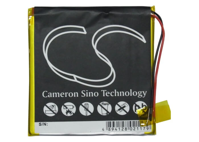 3.7V, 2600mAh, Li-Polymer Battery fits Archos, Av605 20gb, Av605 40gb, 9.62Wh