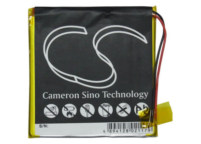 3.7V, 2600mAh, Li-Polymer Battery fits Archos, Av605 20gb, Av605 40gb, 9.62Wh