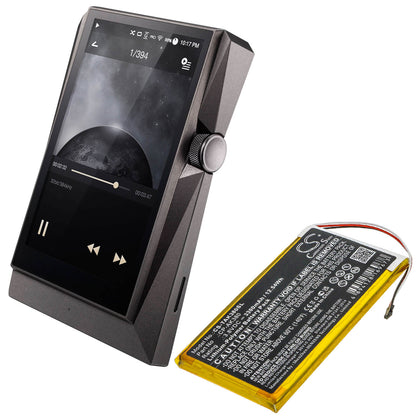 3.8V, 3300mAh, Li-Polymer Battery fits Astell & Kern, Ak300, Ak380, 12.54Wh
