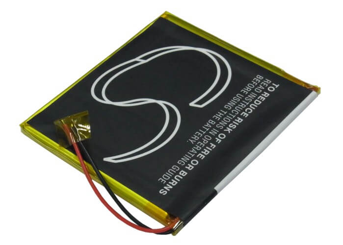 3.7V, 2500mAh, Li-Polymer Battery fits Archos, Av605 120gb, Av605 160gb, 9.25Wh