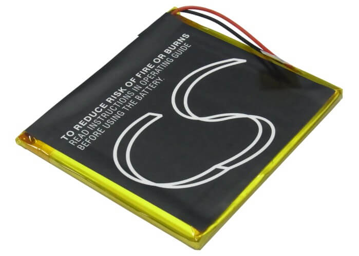 3.7V, 2500mAh, Li-Polymer Battery fits Archos, Av605 120gb, Av605 160gb, 9.25Wh
