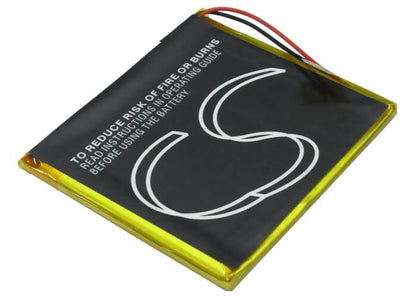 3.7V, 2500mAh, Li-Polymer Battery fits Archos, Av605 120gb, Av605 160gb, 9.25Wh