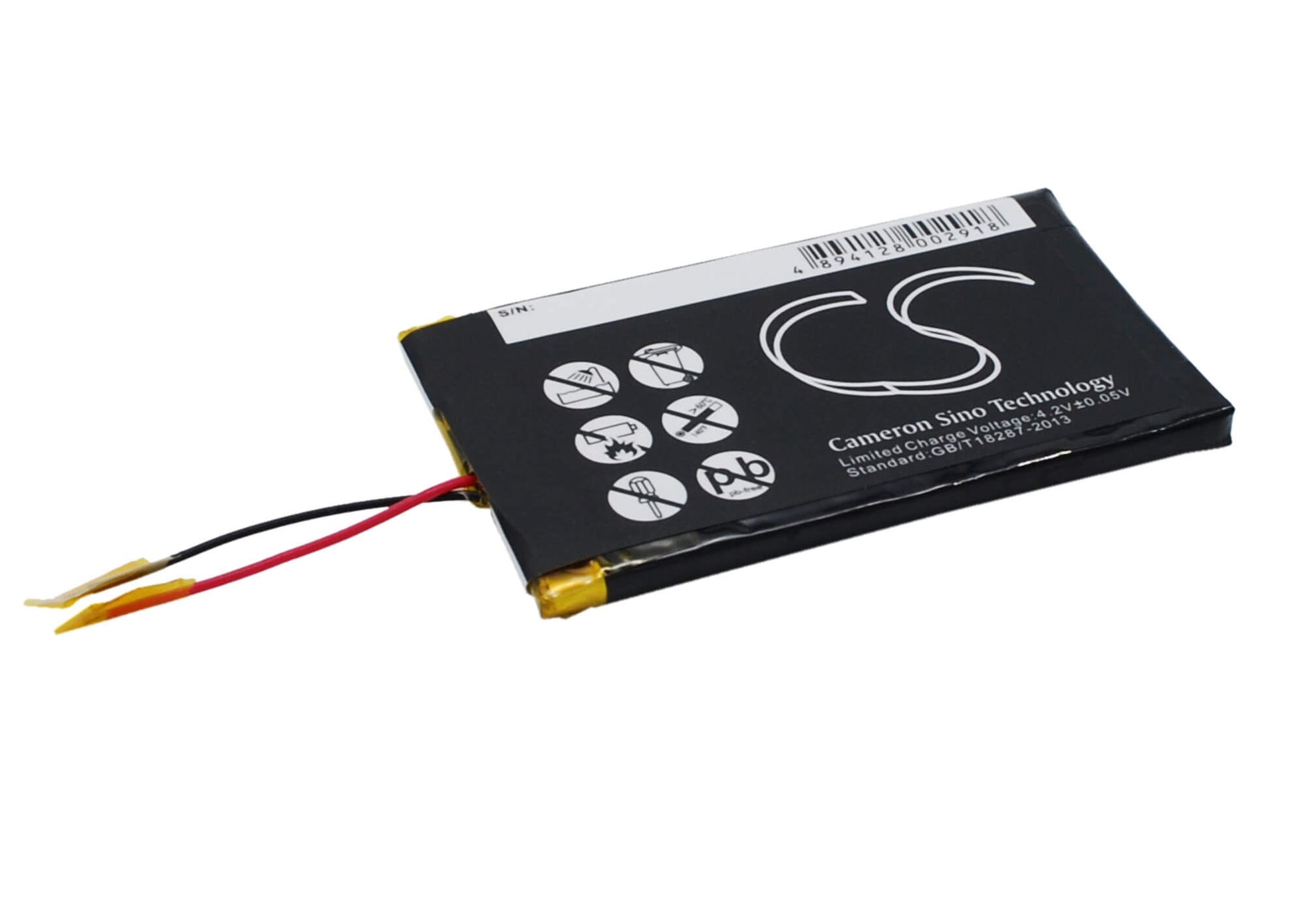 3.7V, 1400mAh, Li-ion Battery fits Archos, Gmini Xs18s, Gmini Xs200, 5.18Wh