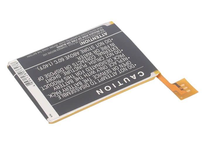 3.7V, 1000mAh, Li-Polymer Battery fits Apple, Ipod Touch 5, Ipod Touch 5th Generation, 3.7Wh