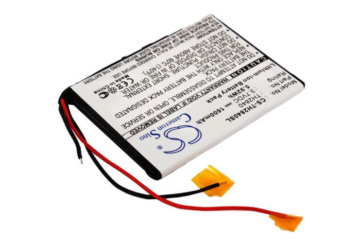 3.7V, 1600mAh, Li-ion Battery fits Thompson, Pdp2840 Mp3 Player, 5.92Wh