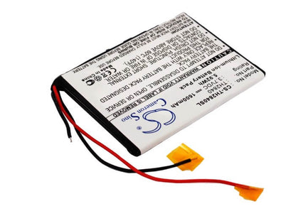 3.7V, 1600mAh, Li-ion Battery fits Thompson, Pdp2840 Mp3 Player, 5.92Wh