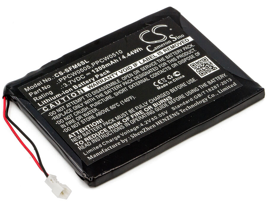 3.7V, 1200mAh, Li-ion Battery fits I-audio, X5l 30gb, 4.44Wh