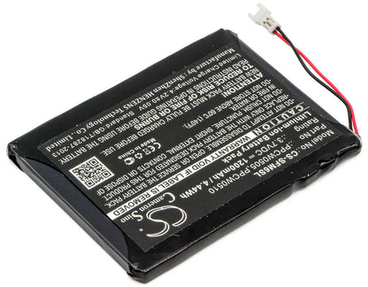 3.7V, 1200mAh, Li-ion Battery fits I-audio, X5l 30gb, 4.44Wh