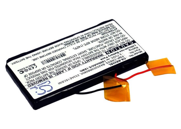3.7V, 1400mAh, Li-ion Battery fits Creative, Dap-hdd004, Labs Nomad Jukebox Zen, 5.18Wh