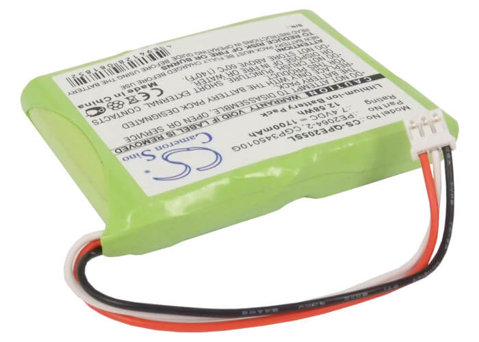 7.4V, 1700mAh, Li-ion Battery fits Q-sonic, Multimedia X-dream-player, Pe-2058, 12.58Wh