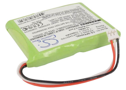 7.4V, 1700mAh, Li-ion Battery fits Q-sonic, Multimedia X-dream-player, Pe-2058, 12.58Wh