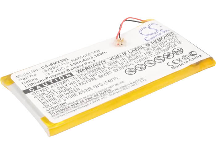 3.7V, 850mAh, Li-Polymer Battery fits Samsung, Sec-yp5z, Yp-z5a, 3.145Wh