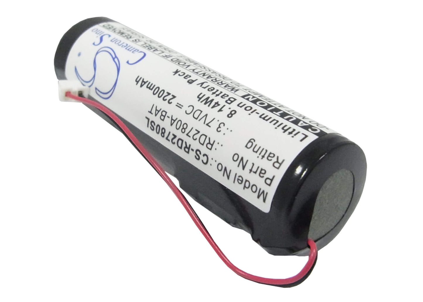 3.7V, 2200mAh, Li-ion Battery fits Rca, Lyra Jukebox Rd2780 Mp3 Playme, 8.14Wh