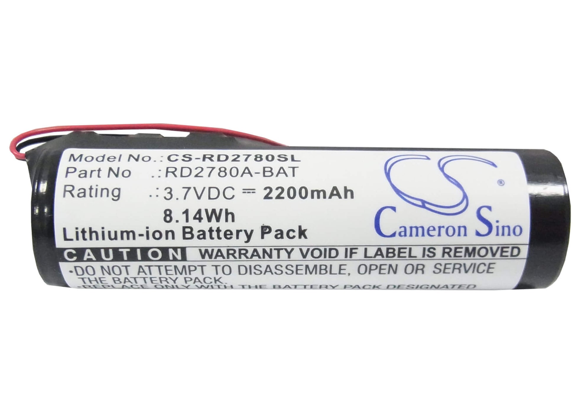 3.7V, 2200mAh, Li-ion Battery fits Rca, Lyra Jukebox Rd2780 Mp3 Playme, 8.14Wh