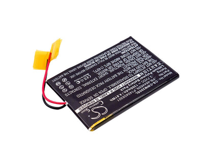 3.7V, 1300mAh, Li-Polymer Battery fits Cowon, M2, M2 16g, 4.81Wh