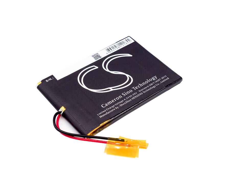 3.7V, 1300mAh, Li-Polymer Battery fits Cowon, M2, M2 16g, 4.81Wh