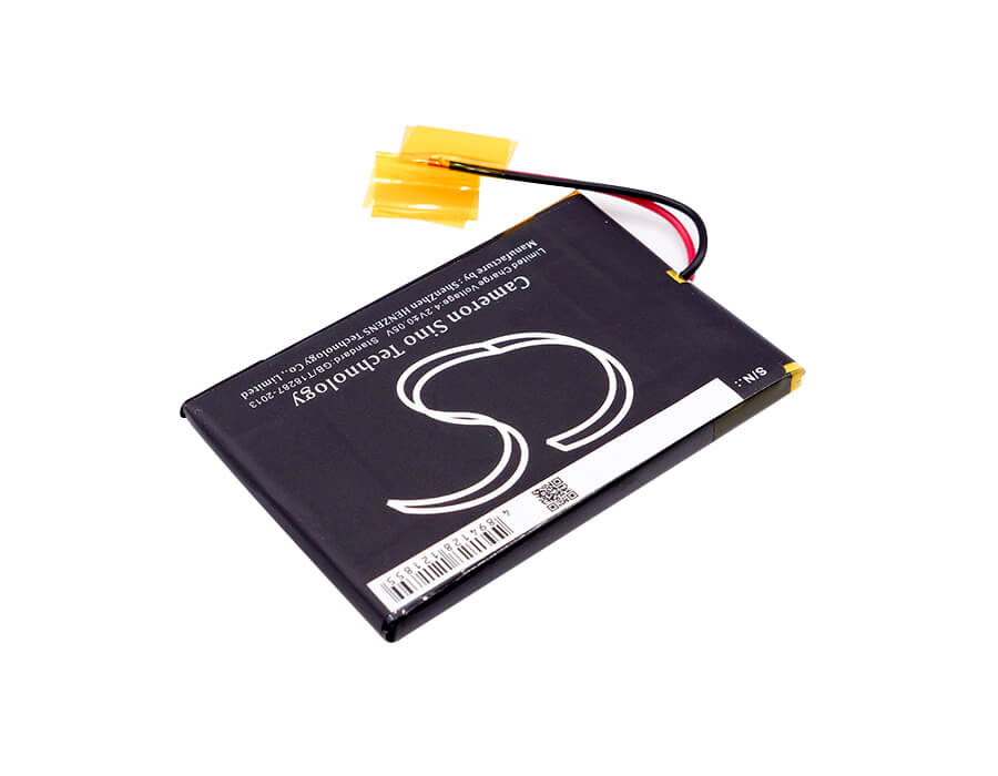 3.7V, 1300mAh, Li-Polymer Battery fits Cowon, M2, M2 16g, 4.81Wh