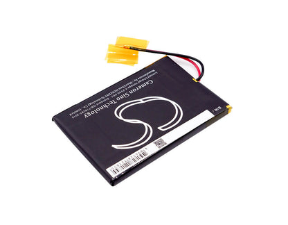 3.7V, 1300mAh, Li-Polymer Battery fits Cowon, M2, M2 16g, 4.81Wh