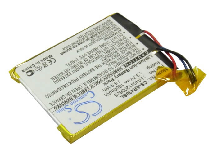3.7V, 1600mAh, Li-Polymer Battery fits Archos, 43 Internet Tablet, 8300, 5.92Wh