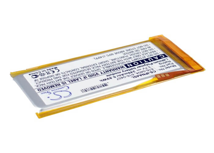 3.7V, 240mAh, Li-Polymer Battery fits Apple, Ipod Nano 4th 16gb, Ipod Nano 4th 4gb, 0.888Wh