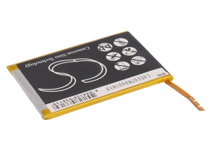 3.7V, 930mAh, Li-Polymer Battery fits Apple, Ipod Touch 4th, 3.441Wh
