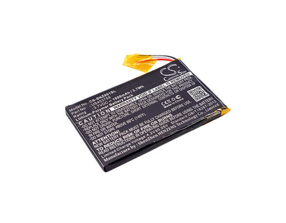 3.7V, 1000mAh, Li-Polymer Battery fits Sony, Nwz-zx1, Walkman Nwz-zx1, 3.7Wh