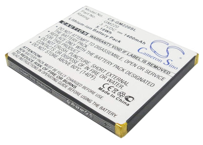 3.7V, 1400mAh, Li-ion Battery fits Archos, Gmini 220, 5.18Wh