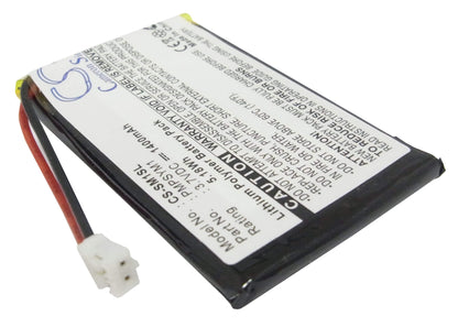 3.7V, 1400mAh, Li-Polymer Battery fits Sony, Hdd Photo Storage, Hdps-m1, 5.18Wh