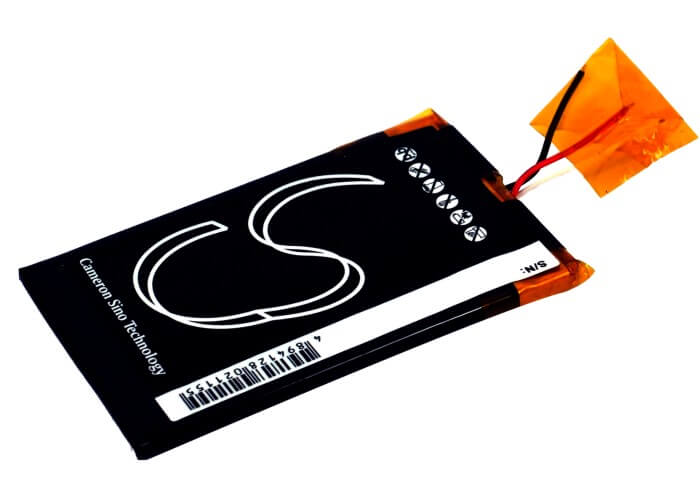3.7V, 700mAh, Li-Polymer Battery fits Creative, Zen Wav, 2.59Wh