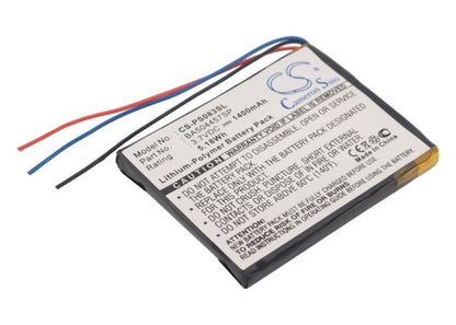 3.7V, 1400mAh, Li-Polymer Battery fits Philips, Gogear Muse, Sa2mus16s/02, 5.18Wh