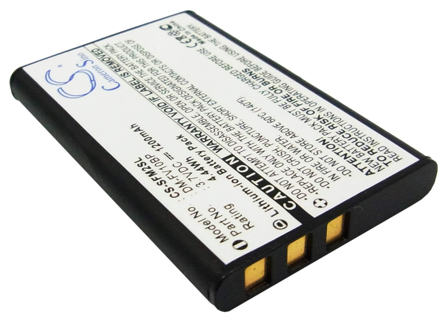 3.7V, 1200mAh, Li-ion Battery fits Dm-tech, Dm-av10, 4.44Wh