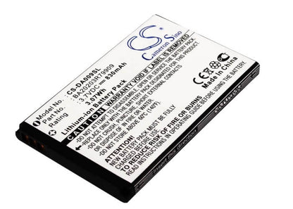 3.7V, 830mAh, Li-ion Battery fits Creative, Zen Micro Photo, 3.071Wh